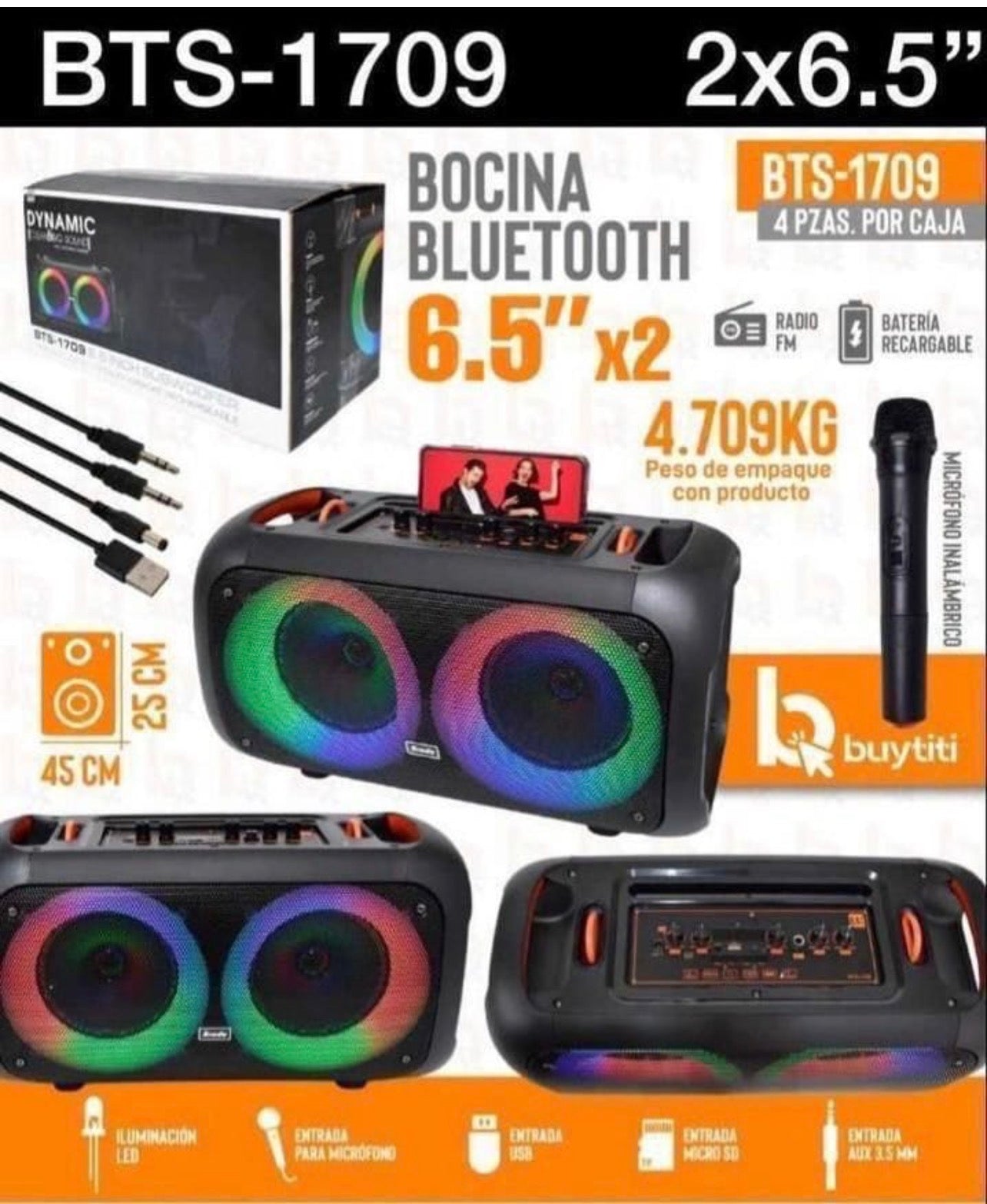 Parlante Dynamic BTS-1709