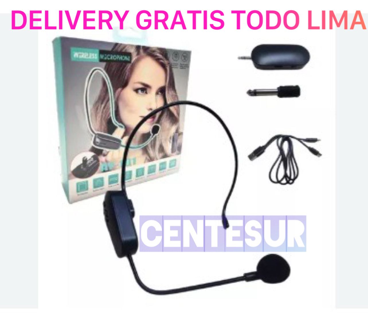 Micrófono Inalámbrico Profesional Vincha Centesur