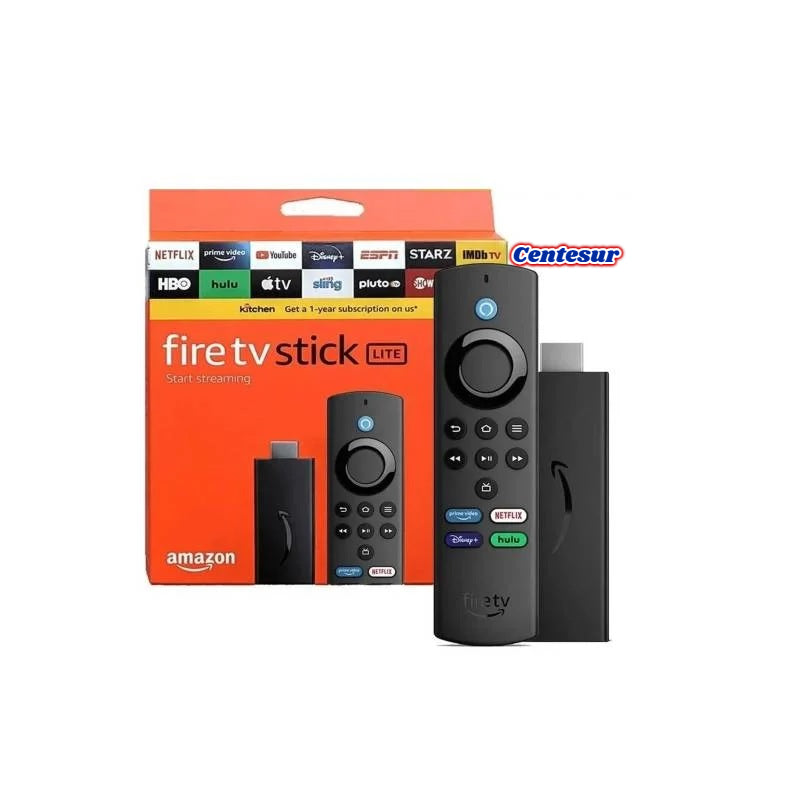 Amazon Fire TV Stick Lite con control remoto por voz Alexa transmisión HD