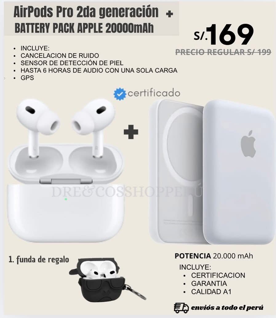 PACK IPHONE BATERY - AIR PODS
