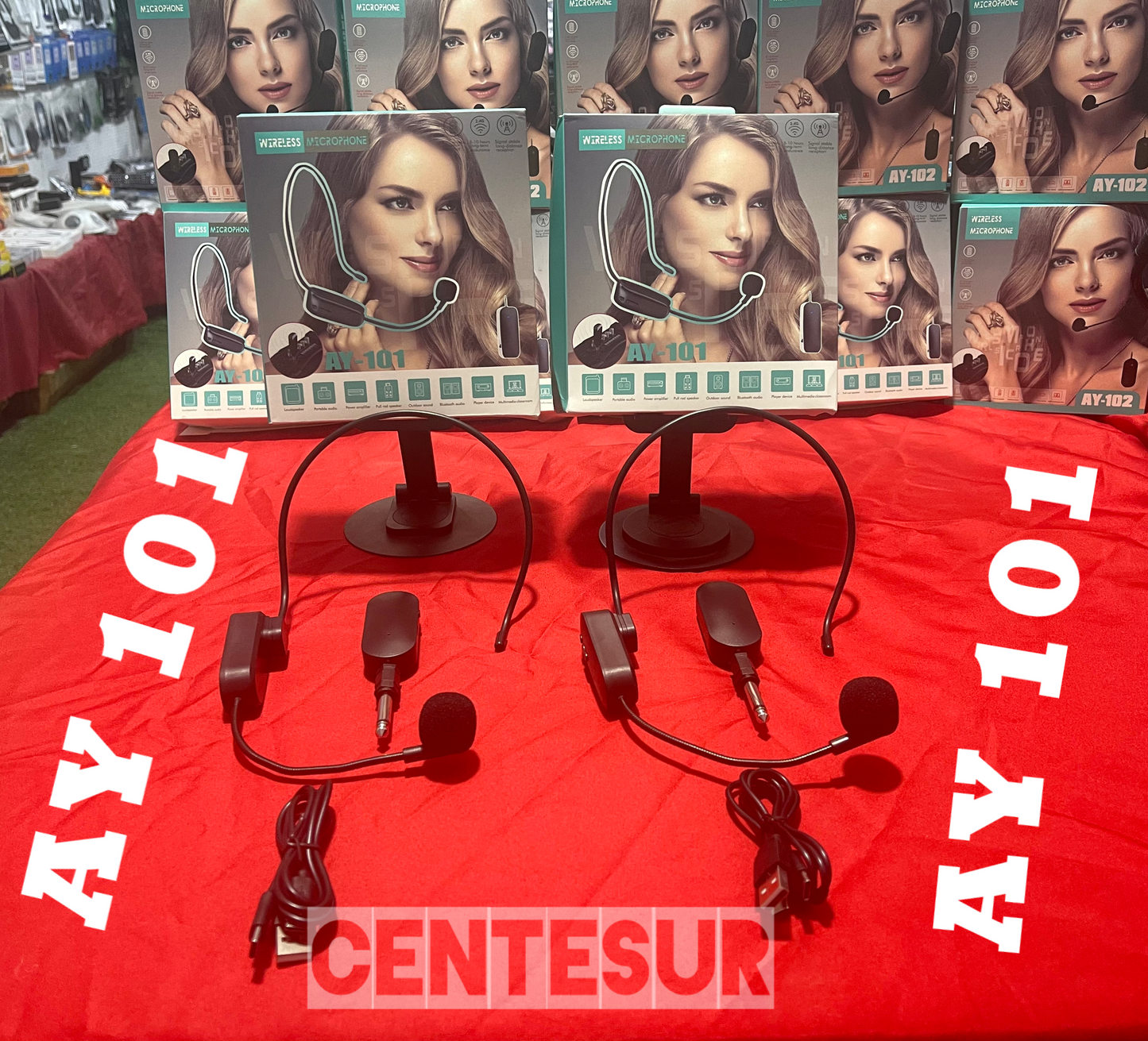 Kit Micrófono Inalámbrico Centesur 2 x 99