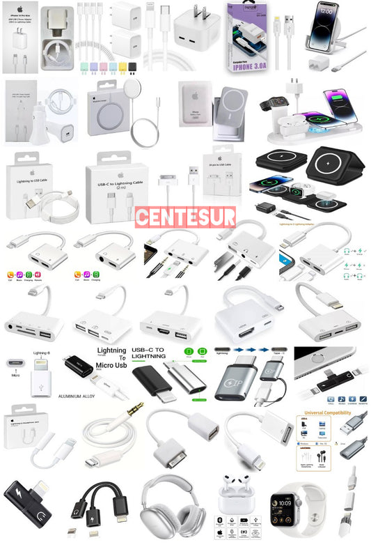 ADATADORES APPLE IPHONE IPAD CHARGER BATTERY OTG