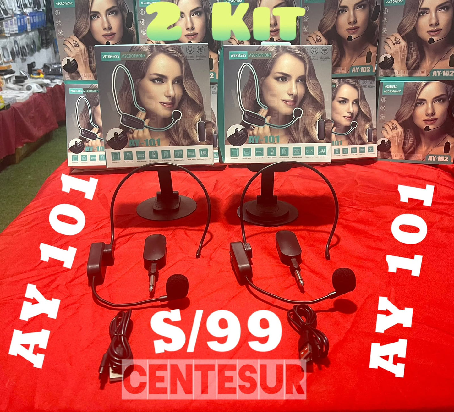 Kit AY-101 MICROFONO DIADEMA
