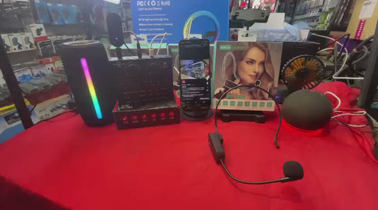 Micrófono Inalámbrico + Mixer Creador de contenido